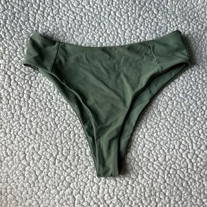 High waisted Green Bikini bottoms